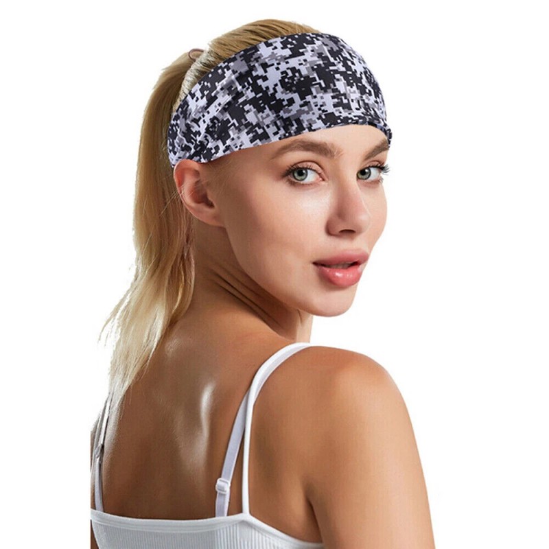 Unbranded Sweatband Moisture Wicking Bandana Headband HairBand Running Sport Gym
