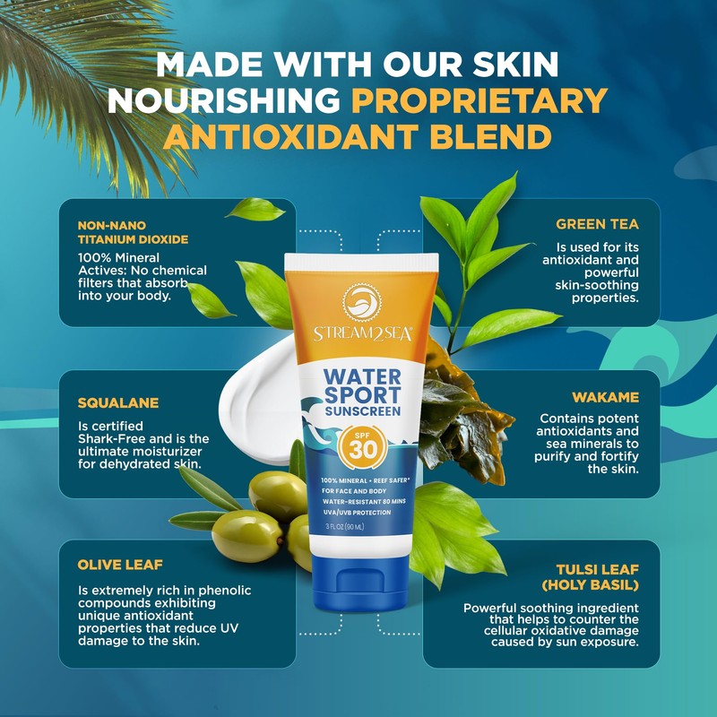 Stream2Sea Sunscreen for Body Sport SPF 30