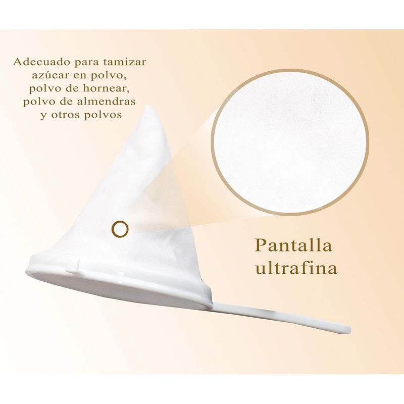BRICOMIRAS Fabric Strainer (16cm), Material: Fabric, Strainer for Filtering Oil,