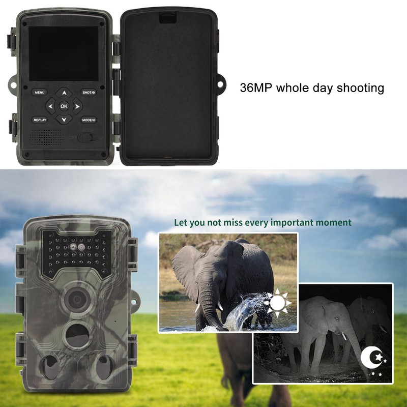 1080P 36MP Trail Game Camera IP66 Waterproof Infrared Induction Hunting