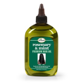 Difeel Aceite De Romero Y Menta Premium Para El Cabello Con Biotina - Grande 12 Oz. - Aceite De Romero Natural Para El Crecimiento Del Cabello Y Biotina