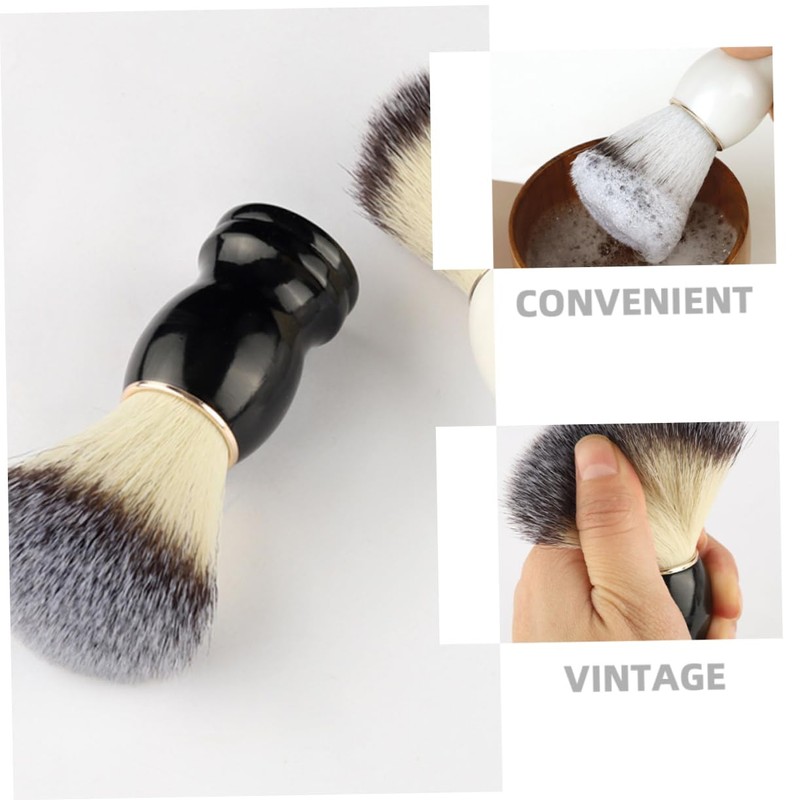 Baluue Barber Brush for Hair Salon 2pcs Men's Shaving Brush