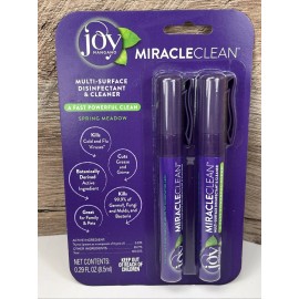 Joy Mangano Miracle Clean Spring Meadow Multi-Surface Disinfectant Spray 2.9 oz