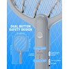 Mosiller Electric Fly Swatter, 3800V Handheld Bug Zapper Racket, Type-C