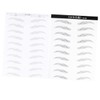 minkissy Sets Natural Look Eyebrow Stencils Brow Tint Stickers Artificial