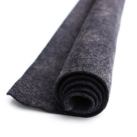 Licorice Black - Wool Felt Giant Sheet - 35% Wool Blend - 1 36x36 inch XXL Sheet