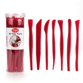 Pepy 35 PC Clay Sculpting Tools Set; 5 Each of 7 Different Shapes; Ideal for Polymer Clay, Air Dry Clay, Plastilina Modeling Clay, and Pottery Clay; Classroom Pack