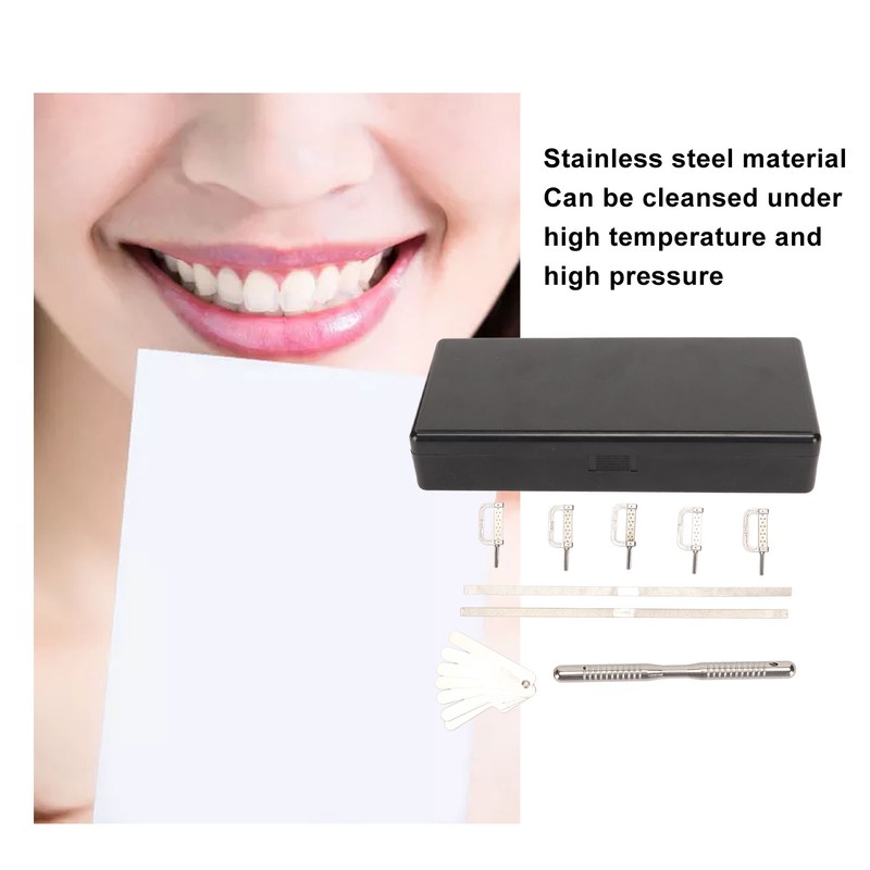 Interproximal Enamel Reduction Kit Dental Feeler Gauge Professional Portable Dental