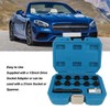 12pcs Wheel Locking Nut Key Kit Rustproof Anti Theft Lug