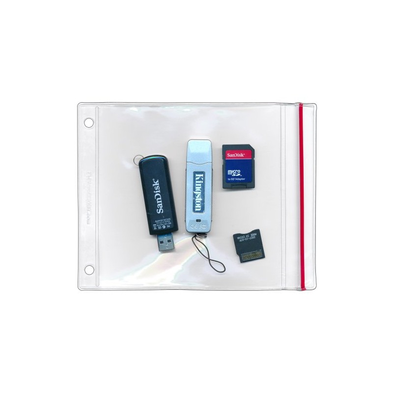 StoreSMART - Flash Drive Zipper Binder Case - 10 Pack