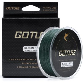 Goture Braided Fishing Line 8x Ultra Thin, Strong, Sensitive, Smooth and Stretch-free Line 300 m