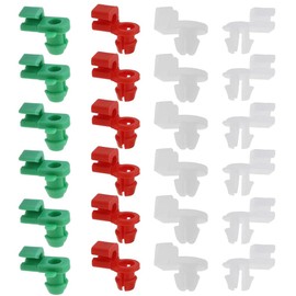 24 PCS Car Left Right Driver Door Lock Rod Clips Plastic Tailgate Handle Rod Clip Universal Fastener Retainer Clip Moulding Fasteners for Most Car 2-3.5mm Hole