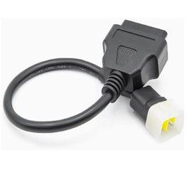 Alchiauto 6pin OBD Motorcycle Cable 6 pin Motorrad to 16pin Motor Adapter OBD2 Connector Compatible for Benelli for Bosch ECU Motorbike