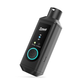 SINWE P16 Wireless Bluetooth 5.3 XLR Receiver - 24bit/48kHz 160ft Range & 15H Battery,Bluetooth Adapter for Speakers, Audio Mixer, PA Systems, DJ Systems (USB-C Rechargeable)