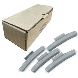 Wheel Weights MC Series Coated Lead Clip on Wheel Weights, Gray, for Alloy Wheels 25Pcs/Box (2.00 oz - 25 Pack)