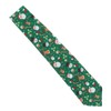 SHIPITNOW Green Christmas Tie Jacquard - Santa, Reindeer, Christmas Tree