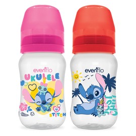 Evenflo Biberón Stitch 9OZ CA 9OZ/270 ml. 1 Pieza. El Color y Diseño Pueden Variar.