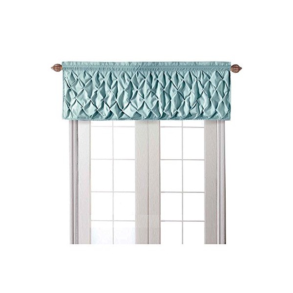 VCNY Home Carmen Collection Window Curtain Valance Set with Rod