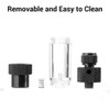 MiOYOOW CO2 Bubble Counter with Check Valve, Single Head Carbon