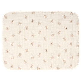 Baby Castle Half Blanket, 31.5 x 20.9 inches (80 x 53 cm), Outing Bear, Made in Japan