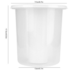 AUNMAS Shaved Ice Molds with Lid, Clear Reusable Shaved Ice Molds Cup Easy Release for Ice Bucket Refillable Making Model (6.9x6.7x5.1in)