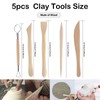 Yosugar 15 Pieces Modelling Tool Sculpture Clay Carving Tool Kit,