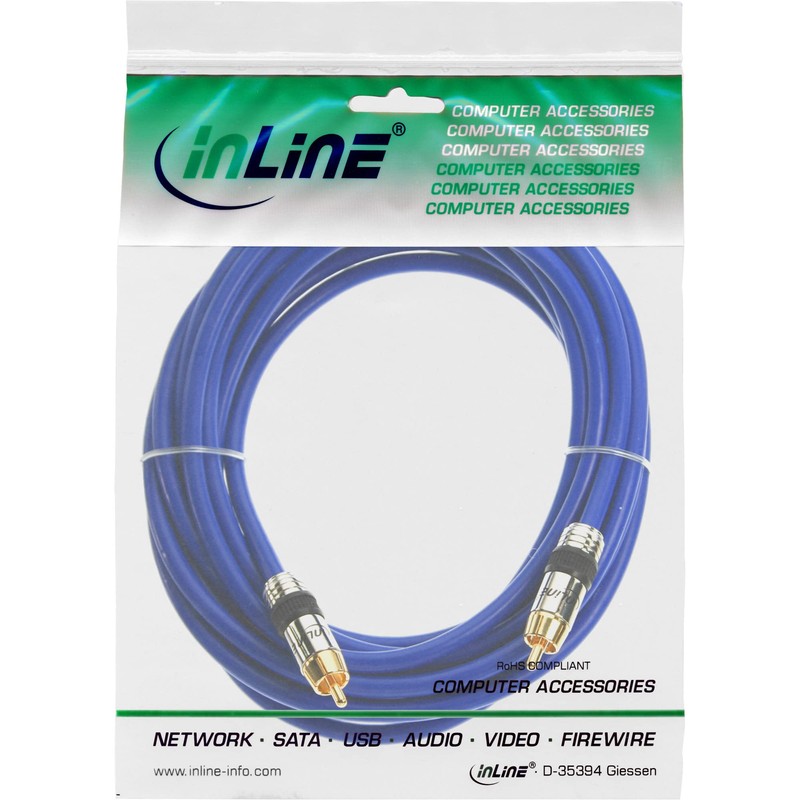 InLine 89401P Premium Audio Cable RCA Male to RCA Male