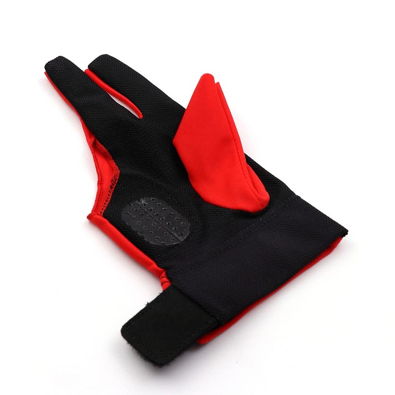 Black Scorpion CUESOUL Right Hand Billiard Gloves 3 Finger Cutting