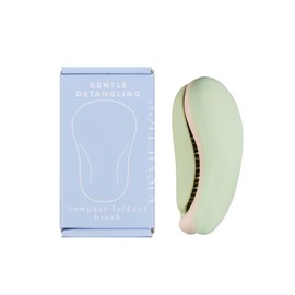 KISMETICS - Compact Foldout Brush, Gentle Detangling, Purse Size, Travel Size Hair Brush (Aqua)