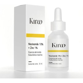 KIREO Sérum Niacinamida 10% + Zinc 1% 30ml Antiacné Hidratante Facial