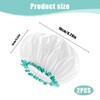 MUNSKT 2 PCS White Shower Cap for Women,Reusable Shower Cap
