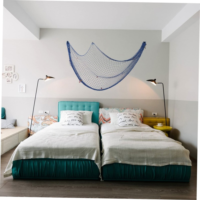 STOBAZA Elegant Mediterranean Wall Decor Fishing Net for Home Decor