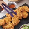 3-Piece Plastic Kitchen Tongs, 6, 8, 10 Inch, Non-Slip Mini