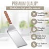 Professional Stainless Steel Grill Spatula with Wood Handle for Skillets,