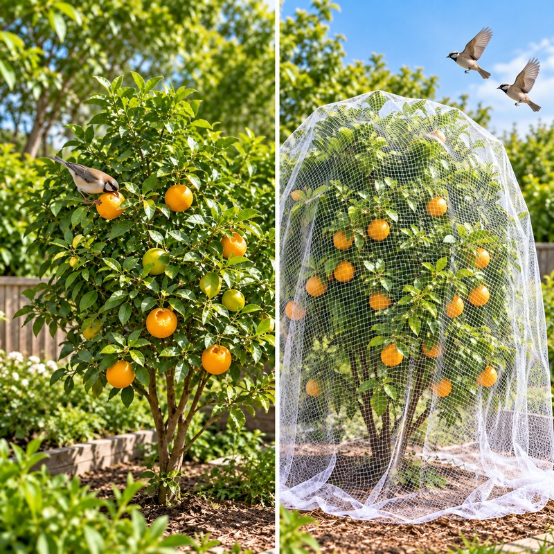 Transparent Anti-Bird Netting for Garden, Grapes, Orchard & Fishpond –