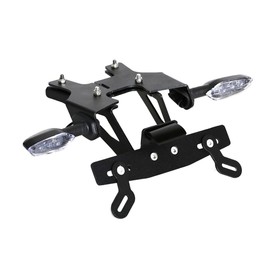 License Plate Holder Rear Fender Eliminator Tail Tidy LED Indicator Turn Signal Blinker Kit Compatible with Z650RS 2022-2025 (Clear)