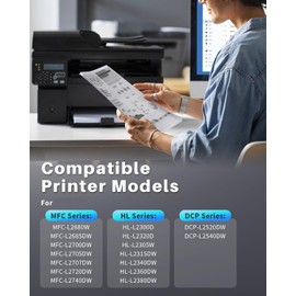 INK4U Compatible Toner Cartridges Replacement for TN660 TN-660 TN630 TN-630 Toner Cartridges to Use with HL-L2380DW HL-L2300D HL-L2305W MFC-L2740DW MFC-L2700dw DCP-L2540DW Printer (2 Pack)