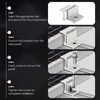 GAGIRA 12Pcs 35-55mm Adjustable Solar Brackets, Aluminum Solar Panel Z
