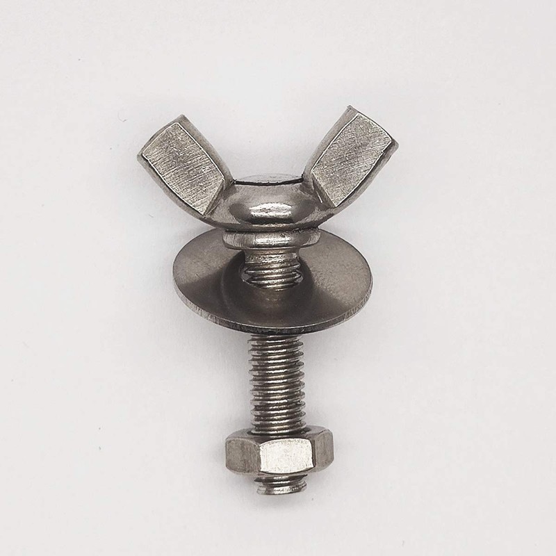 M6-1.0x25mm Wing Bolt with Washers Hex Nuts Wing Screw Stainless