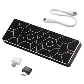 HITHOTMMA Disco Duro Externo, 2TB SSD Portátil, Carcasa de Disco Duro móvil USB 3.1, Interfaz Type-C, Multicompatible,para Almacenar Datos de Transmisión de Alto Rendimiento (Negro)