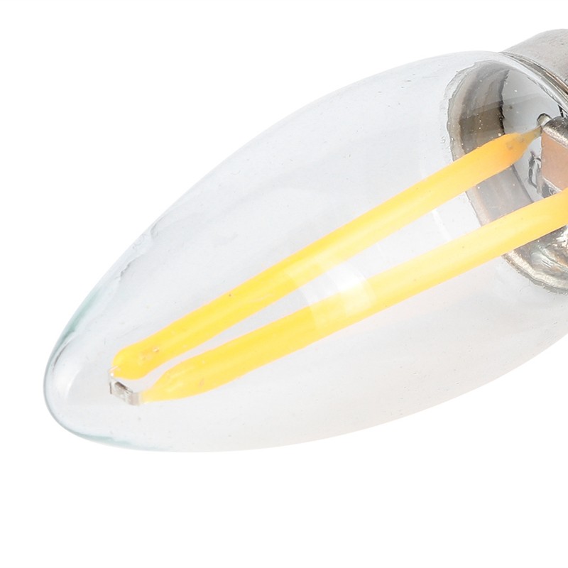 10Pcs E12 Long Filament Small LED Light Bulbs Dimmable Lamp