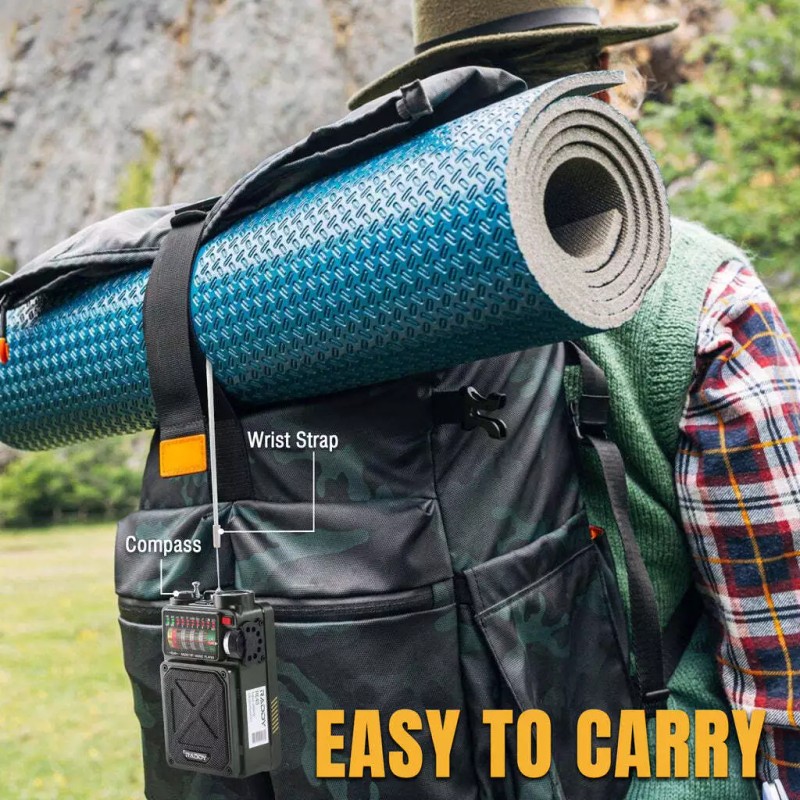 Raddy RE40 Shortwave Radio | FM/AM/SW/WB | 4000mAh | Bluetooth