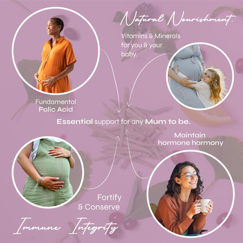 Known Pregnancy Support Gummies with 400mcg Folic Acid – Raspberry