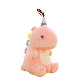 Mislaxy Plush Toy Dinosaur Kawaii Cute Cuddly Toy Doll Cushion Dinosaur Toy Gifts for Birthday Christmas 30 cm (Pink)