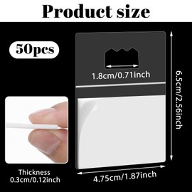 50Pcs Adhesive Picture Hangers Foamboard Hanger Sawtooth No Nail Poster Hanging Plastic Picture Frame Hooks for Back of Frames on Walls