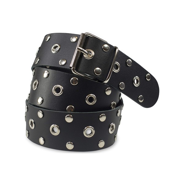 FashionCHIMP® Basic Rivet Belt Made from 100% Real Leather, Made