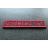 Disabled Vet Patch - 4x1 inch. Embroidered Iron on Patch