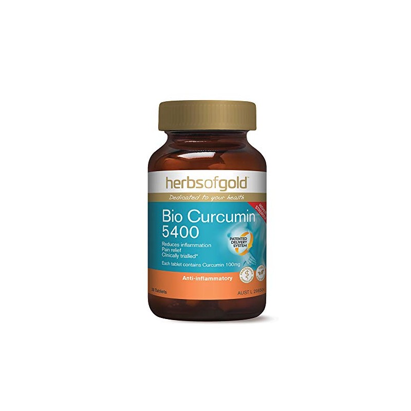 Herbs of Gold Bio Curcumin 5400 30 Tablets, 30 count