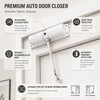 Automatic Door Closer for Interior & Exterior Doors – Adjustable