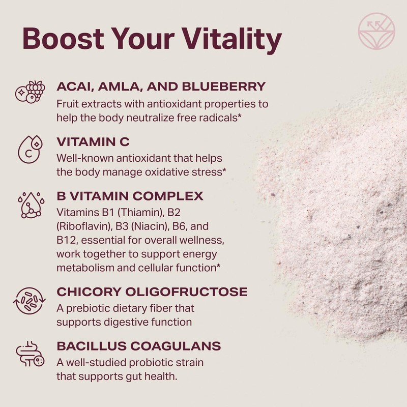 Proper, The Purples Nutrient-Dense Superfood Powder - Antioxidant Supplement and